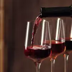 Calici di vino rosso in degustazione